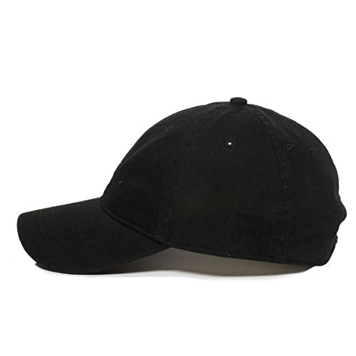 Praying Hands with Cross Baseball Cap Embroidered Cotton Adjustable Dad Hat - color: Black