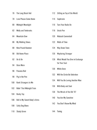Bluegrass Songs - Strum Together Songbook | 70 Classic Bluegrass Standards for Ukulele Guitar Mandolin Banjo Baritone Ukulele | Easy Sheet Music Arrangements | Chords Lyrics Melody Lines