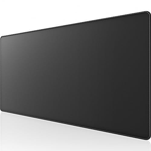 KTRIO Oversized Gaming Mouse Pad Desk Mat for Gamer, 47.3" x 23.6", Black - color: Black Stealth, size: 47.3l x 23.6w Inches