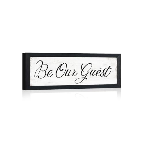 Be Our Guest Bedroom Sign Farmhouse Wall Decor 6"x 14.5" - color: Be Our Guest Sign