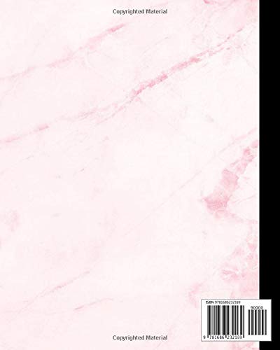 Composition Notebook: Wide Rule - Pink Marble Compositon Book for Girls, Kids, School, Students and Teachers (Wide Ruled 8 x 10, 100 pages)