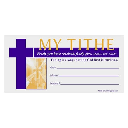 Church My Tithe Offering Envelope (Pack of 200)