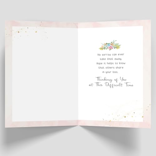 Sympathy Card for Loss of Partner – Condolence Card for Grieving Spouse, Memorial Bereavement Card with Heartfelt Message, Comforting Sympathy Greeting Card - style: Card-249