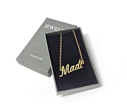 Aoloshow Personalized Name Necklace Custom Any Name Necklaces Jewelry for Womens New Mom Bridesmaid Gift - style: Gold - Alyssa