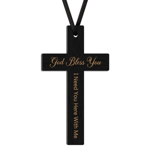 God Bless You Cross Car Ornament, Christian Faith Gift - color: God Bless You