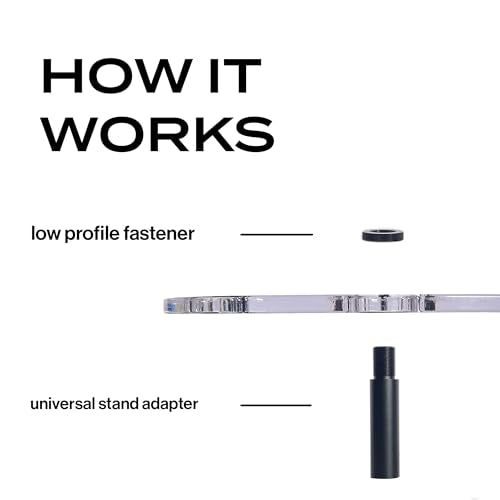 Multi Mic Holder – Holds 6 Mics | Clear Acrylic Mic Stand Organizer for DJ, Church, Stage & Studio | Fits Standard Mic Stands | Supply Goose | Wireless Mic Holder - style: Circle