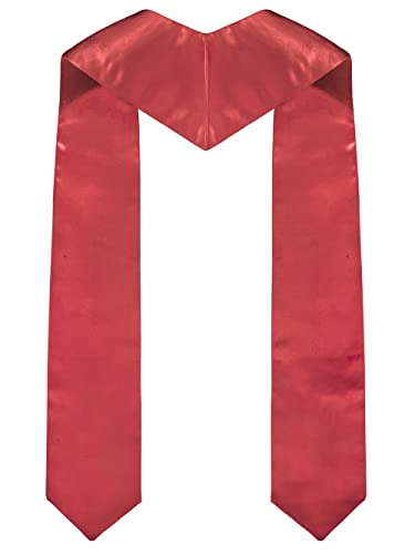 Piecatle Choir Stole with Cross Embroidery for Church, Ideal for Costume,60" - color: Red