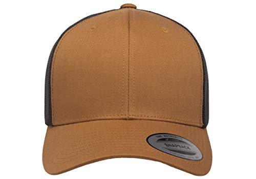 Yupoong Yp Classics Retro Trucker Cap - color: Caramel/Black, size: One Size, style: Single