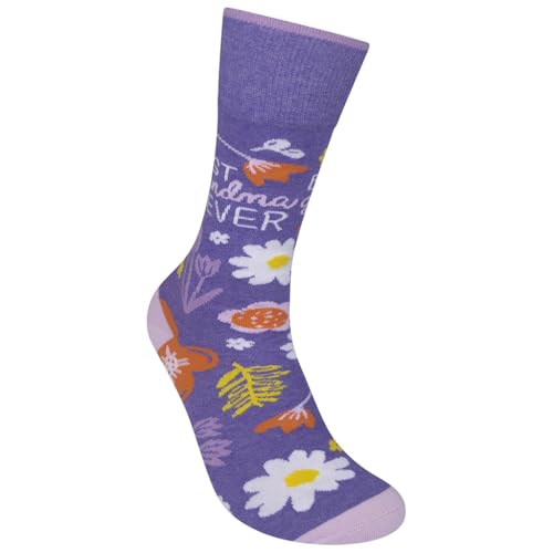 FUNATIC Crazy Socks with Funny Sayings - Novelty Gift for Men, Women, Adult - color: Best Grandma Ever