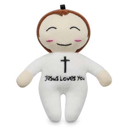 free-space Jesus Plush Doll Christ Religious Figure Toys for Boy Girl Christening Gift (Jesus (Small)) - color: Jesus (Small)