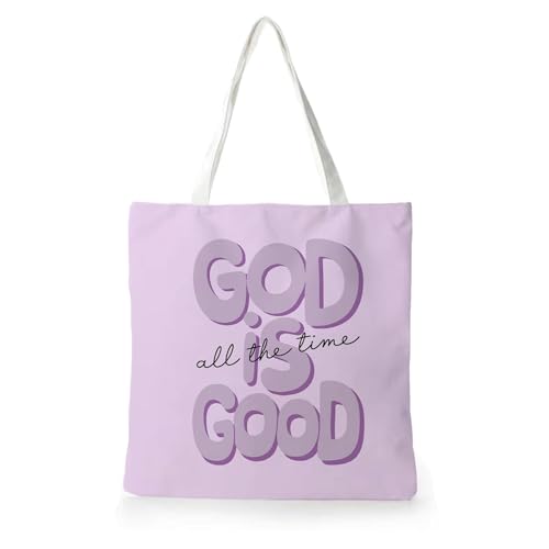 Preppy Coquette Pink Tote Bag, Trendy Shoulder Canvas Tote Bags, Durable Reusable Grocery Bag for Shopping and Travel - color: Purple God