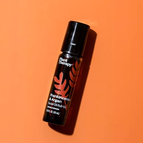 Plant Therapy Frankincense & Argan Facial Serum Roll-On, 10 mL (1/3 oz)