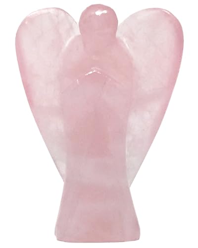 Nelson Creations 2 Inch Rose Quartz Guardian Angel Figurine - color: Rose Quartz