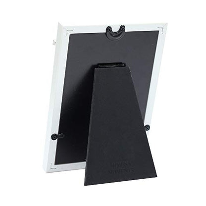 MIMOSA MOMENTS Religious White Picture Frame with Cross Charm (White-Cross, 4x6)