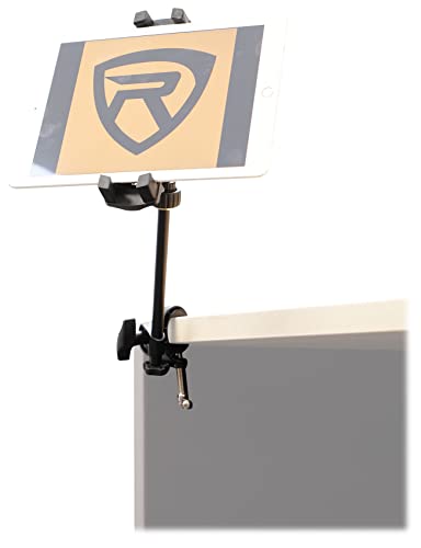 Rockville RVMIC4 v2 Round-Base Mic Stand Bundle with iStand 44 Tablet Mount