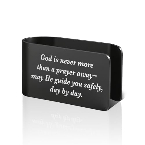 God Prayer Car Visor Clip, Black Religious Visor Clip for Men Women - color: Black01