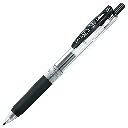 Zebra Pen SARASA Clip Retractable Gel Pen, Black Ink, 0.5mm, 12-Pack - color: Black