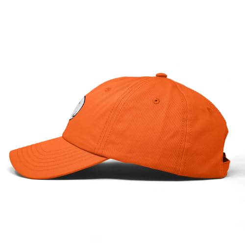 DALIX Ghost Embroidered Mens Womens Cotton Dad Hat Baseball Cap Adjustable - color: Orange