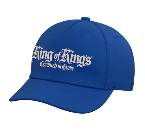 Kings of Kings Jesus Hat Gospel Faith Bible Verse Adjustable Baseball Hat - color: Royal Blue