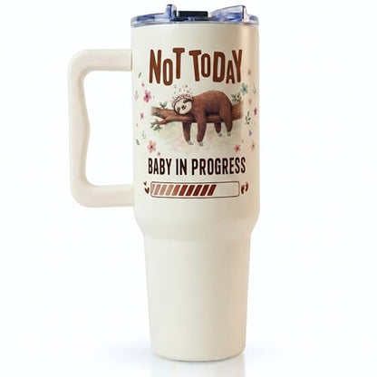 Mom to Be Gift, Pregnancy Gifts for Expecting Mom, Pregnant Gifts, Tumbler Gift for Pregnant Birthday Christmas Xmas, Mama to Be Soon to Be Expecting Mother 40 Oz Tumbler with Handle and Straw - color: Mom to be