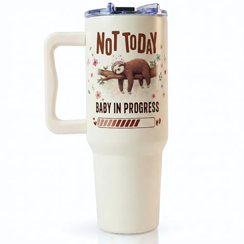 Mom to Be Gift, Pregnancy Gifts for Expecting Mom, Pregnant Gifts, Tumbler Gift for Pregnant Birthday Christmas Xmas, Mama to Be Soon to Be Expecting Mother 40 Oz Tumbler with Handle and Straw - color: Mom to be