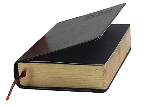 Thick Leather Journal Notebook Blank Premium Papers Writing Notebook with Golden Rim 440 Pages(220 Sheets) Travel Diary Ideal Gift for Anniversary Birthday Mothers Day (Black)
