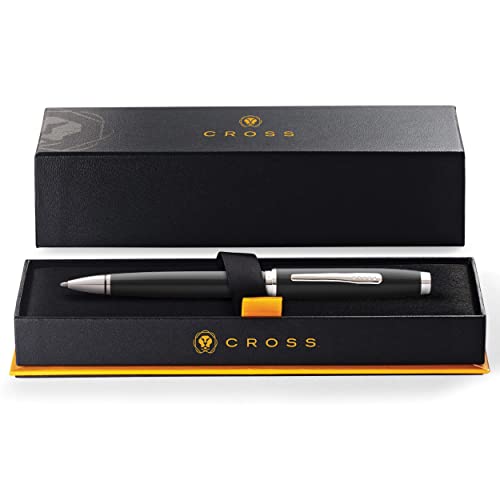 Cross Coventry Black Lacquer Ballpoint Pen, Medium Point, Black Ink - color: Black