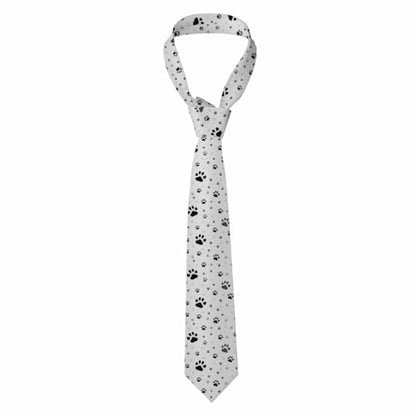 funny Ties for Men Business Novelty Men's Neckties for Festival Holiday Party Valentine's Day Wedding Christmas - color: Cute Paws
