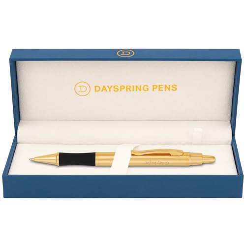 Dayspring Pens Monroe Personalized Ballpoint Pen in 18K Gold-Plated Finish - color: Gold, style: Customized