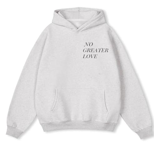 Women Men Hoodies Oversized Fleece Sweatshirt Fashion Clothing Fall Christian Sweaters Ties - color: Gray, size: Medium