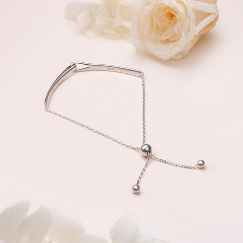 Sterling Silver Engraved Inspirational Adjustable Infinity Bracelet Graduation Gift for Mother Sister Best Friend Jewelry for Women - style: Don't Let the Hard Days Win Be Anxious for Nothing