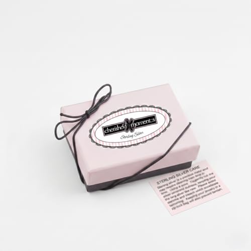 Cherished Moments Dancing Cross Heart Necklace - color: Silver-14