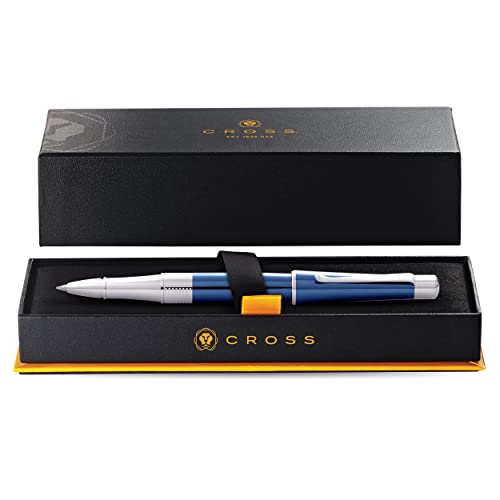 Cross Beverly Refillable Gel Ink Rollerball Pen, Medium Rollerball, Includes Premium Gift Box - Translucent Cobalt Blue Lacquer - color: Translucent Cobalt Blue Lacquer, style: Rollerball Pen
