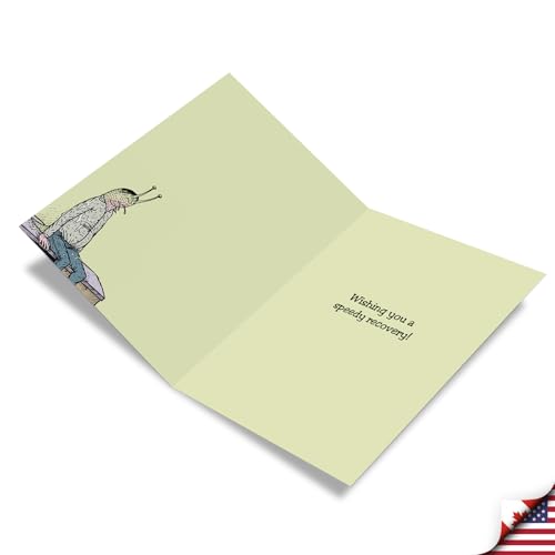 NobleWorks Jumbo Feel Better Greeting Card w/Envelope Sluggish Humor J9744 - style: Feeling Sluggish