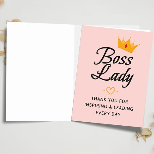 Boss Lady Day Card Gifts, Boss's Day Gifts for Women - color: BK-136