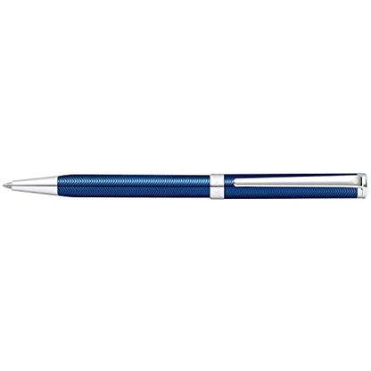Sheaffer Intensity Engraved Translucent Blue Ballpoint Pen with Chrome Cap and Trim - color: Engraved Translucent Blue, style: Ballpoint Pen