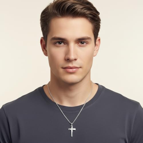 Cross Necklace Origami/Wooden/Caravaca/Faith Pendant Necklace Christian Religious Catholic Cross Jewelry Gift for Women Men - color: Origami Cross