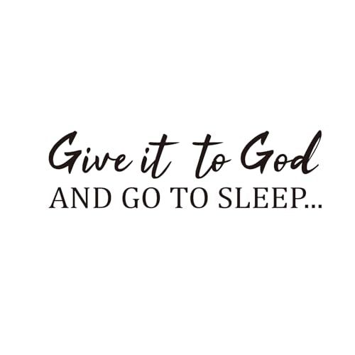 PLIGREAT Give it to God Quotes Wall Decals, DIY Saying Vinyl Wall Stickers - style: Give it to God
