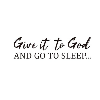 PLIGREAT Give it to God Quotes Wall Decals, DIY Saying Vinyl Wall Stickers - style: Give it to God