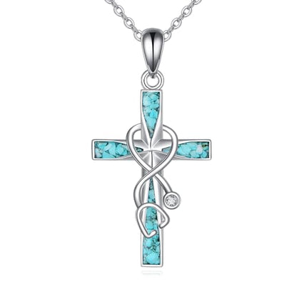 ONEFINITY Cross Necklace 925 Sterling Silver Cross Pendant Religious Jewelry Gifts - style: Nurse Cross Necklaces