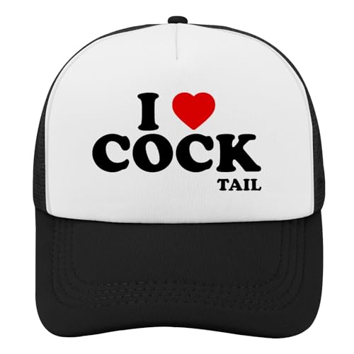 Black Trucker Hat with Funny Saying, Funny Hat for Men & Women - color: Allblack-4