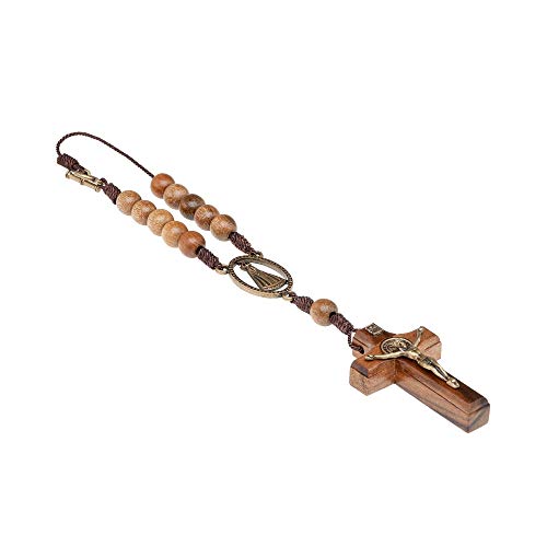 Intercession Car Rearview Mirror Rosary (Aparecida) - style: Aparecida