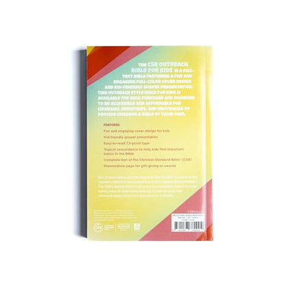 CSB Outreach Bible for Kids, Trade Paper, Black Letter, Presentation Page, Kid-friendly Gospel Presentation, Easy-to-Read Bible Serif Type