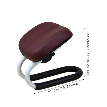 Colaxi Meditation Stool for Adults, Meditation Bench Kneeling Stool, Ergonomic Portable Chair with Anti Slip Cover, Adjustable Prayer Bench Seat for Home Studio Praying Yoga, Style B Deep Red - color: Style B Deep Red