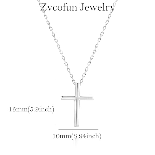 Cross Necklace for Women, Dainty Gold Necklace Tiny Cross Charm Necklace - color: Gold-Cross 1