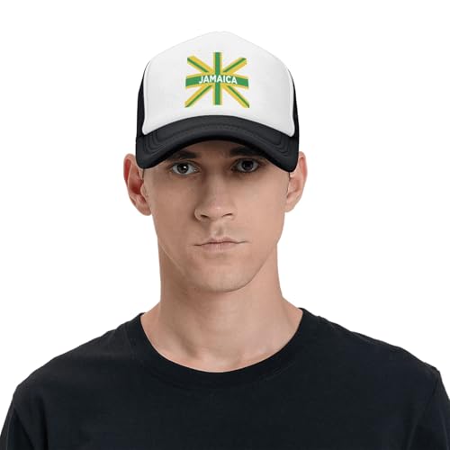 MOLAIGIN Trucker Hat, Adjustable Snapback Hat, Baseball Cap for Men Women, Breathable Mesh for Casual Wear - color: Black18