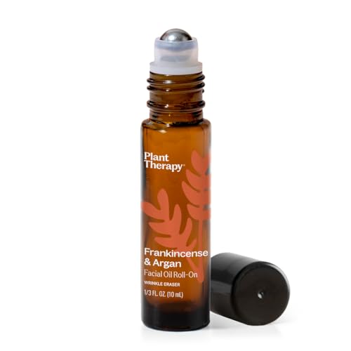 Plant Therapy Frankincense & Argan Facial Serum Roll-On, 10 mL (1/3 oz)