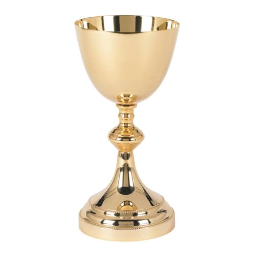 Church Gold Plated Brass Chalice & Paten, 11 Ounce, Classic Chapel - color: Classic Chapel