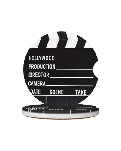 Ceramic Car Cup Coasters 2PCS - Camera Board - color: Camera Board