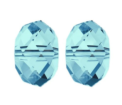 24pcs Adabele Austrian 6mm Faceted Rondelle Crystal Beads Aquamarine Blue - color: Aquamarine blue, size: 4mm x 6mm - 24pcs